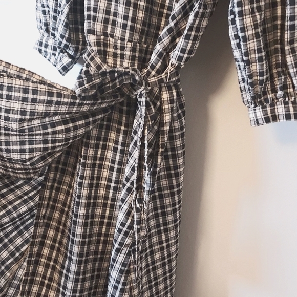 COPY - a new day Puff Sleeve Plaid Dress - Picture 6 of 12